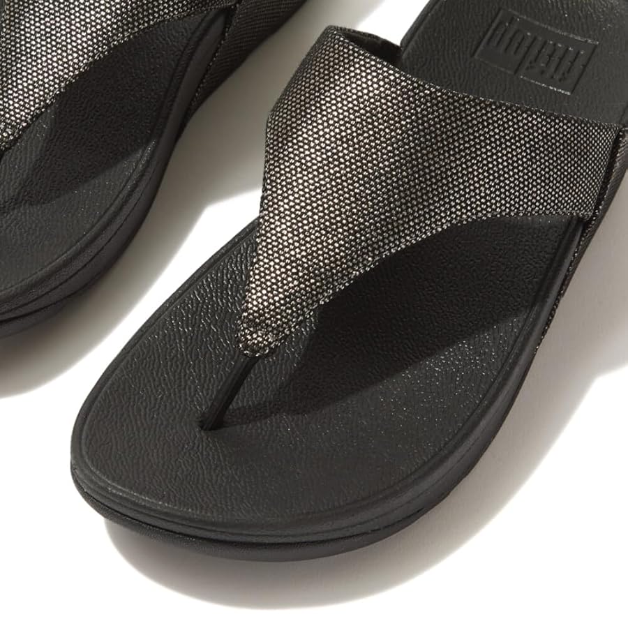 Amazon.com | Fitflop Women's Flip Flop Sandal, Pewter Black